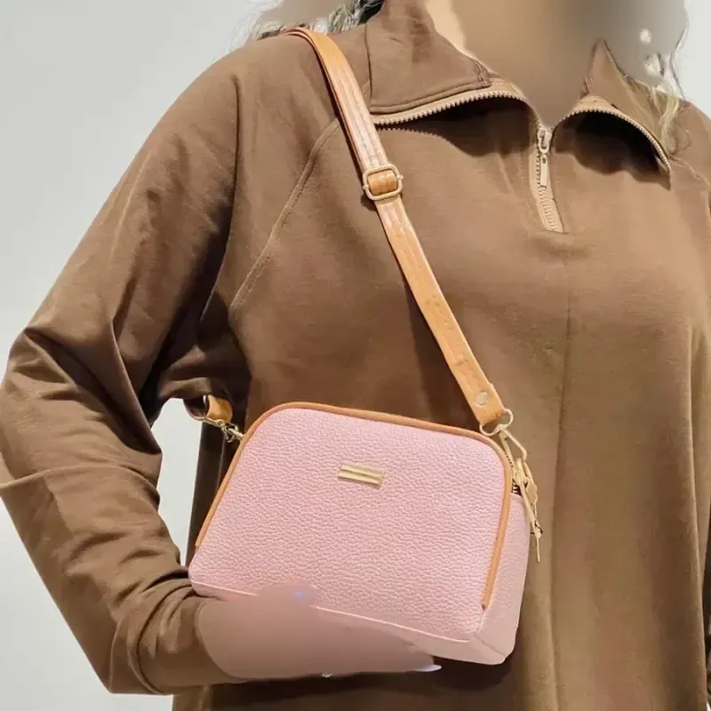 کیف دستی و دوشی زنانه شرانگ مغذی دوزی شده کد1390 - تصویر 7