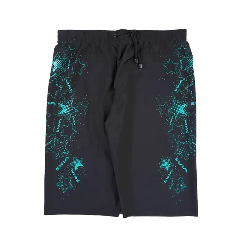مایو مردانه پادار طرح ستاره و swim جنس استرج فری سایز - تصویر 2
