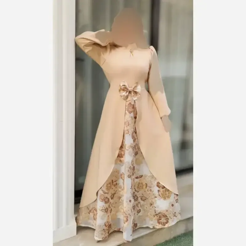 پیراهن مجلسی زنانه طرح هلینا کرپ مازراتی و ژاکارد ترک رنگ مشکی دامن قرمز سایز 5 - تصویر 3