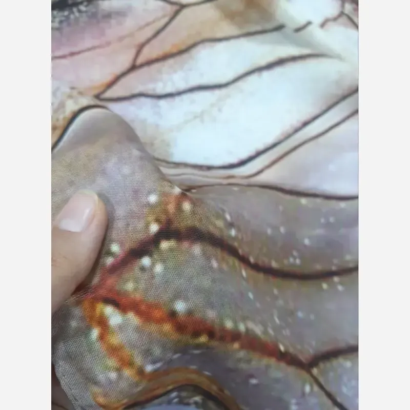 روسری نخ کاستوم طرح نگار قواره 140 دور چرخ دوز مزونی پرز نمیدهد - تصویر 6