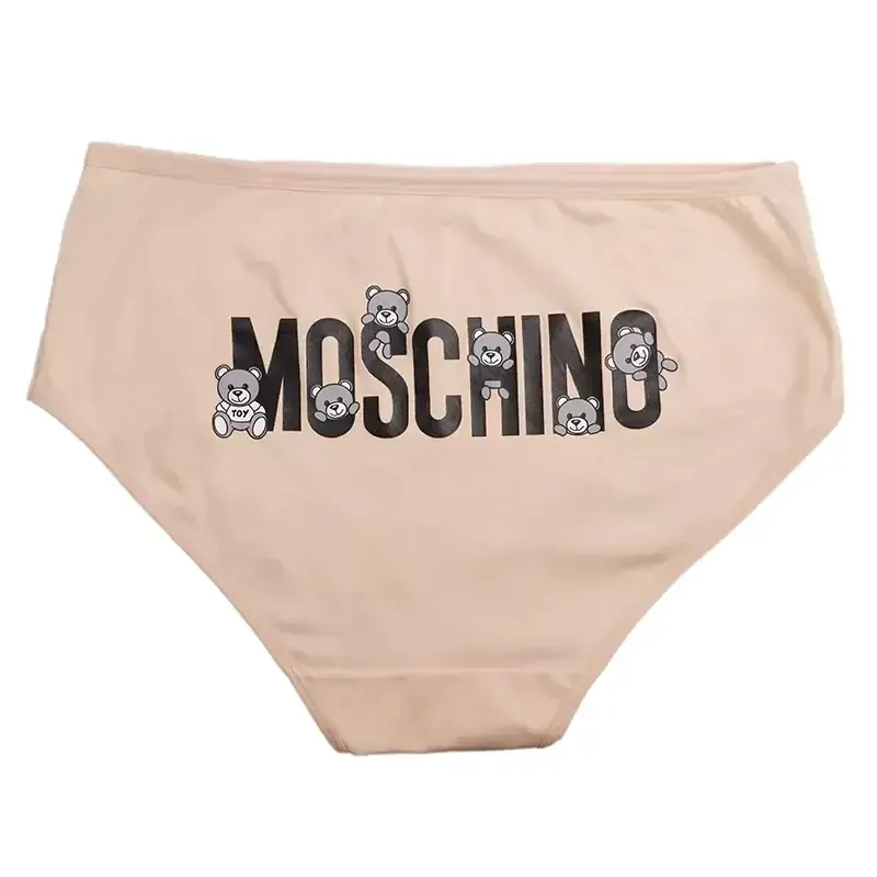 شورت اسلیپ زنانه نخی چاپی طرح خرس moschino برند بانو سایز XL - تصویر 10