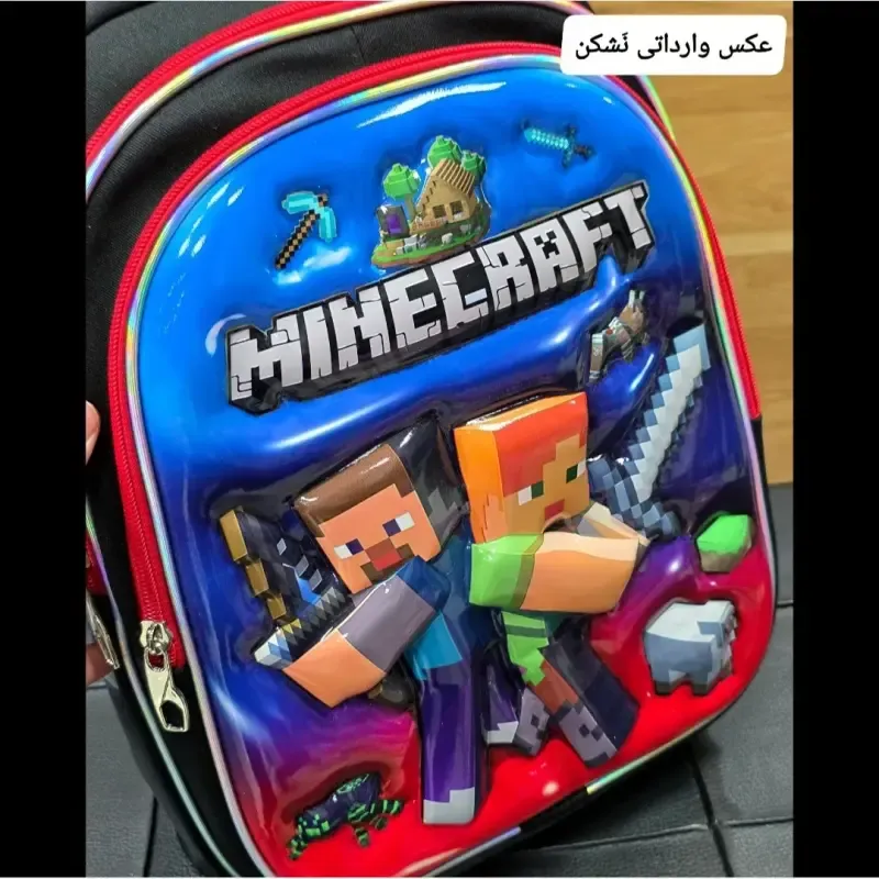 کوله پشتی مدرسه پسرانه مقطع ابتدایی سه خانه ضدتعریق طرح عکسدار - تصویر 14