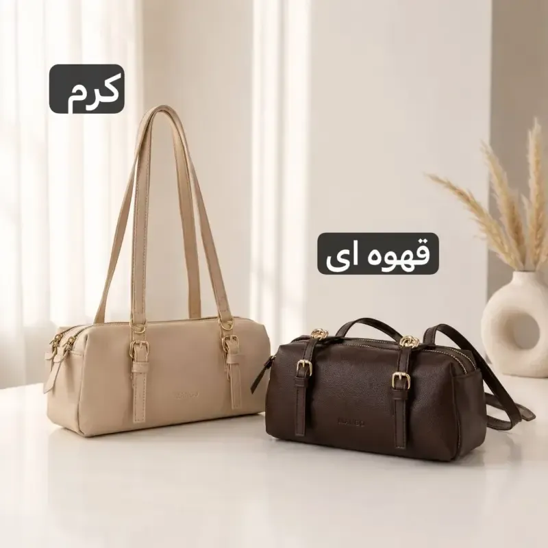 کیف زنانه چرم مصنوعی روزمره ابعاد 28 در 12 سانتیمتر - تصویر 5