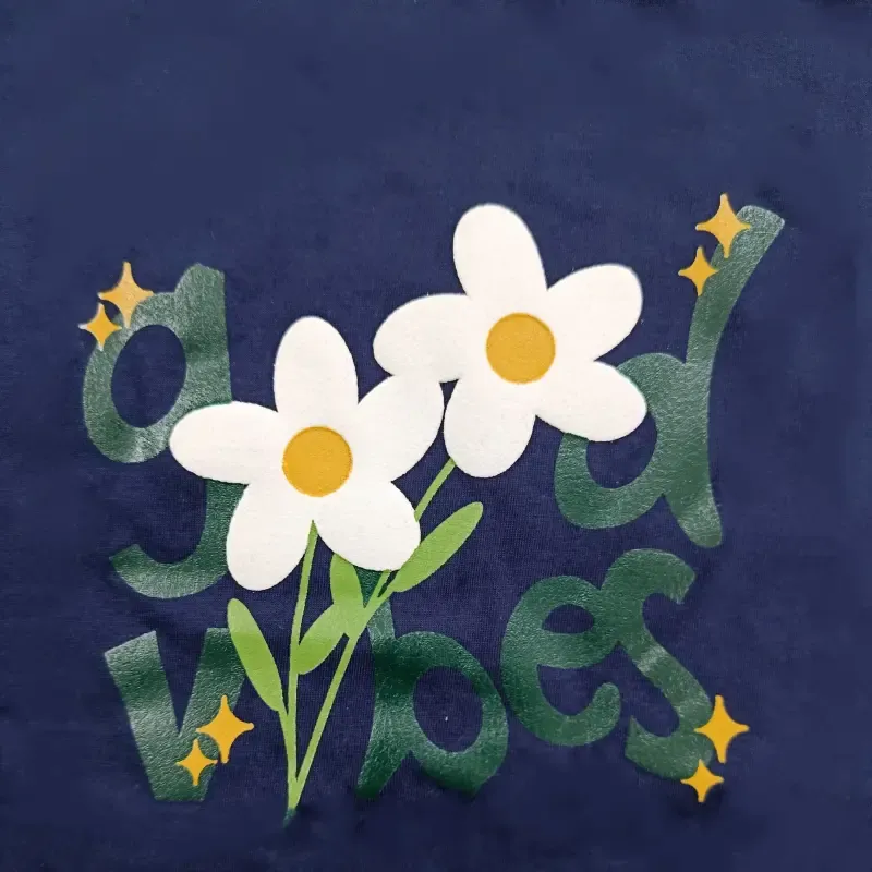 ست تیشرت و شلوار نخ پنبه لش مدل Flower سایز 55 تا 65 - تصویر 4