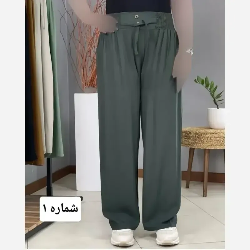 شلوار بگ نخی صوفیا قد 100 سانت - تصویر 9