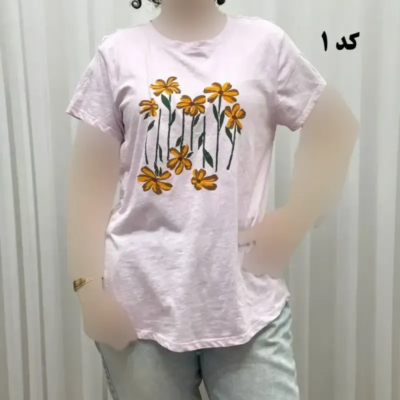 تیشرت طرحدار وارداتی کد 1174 سایزبندی کامل S تا XXXL بدون آبرفت و رنگ رفت - تصویر 2