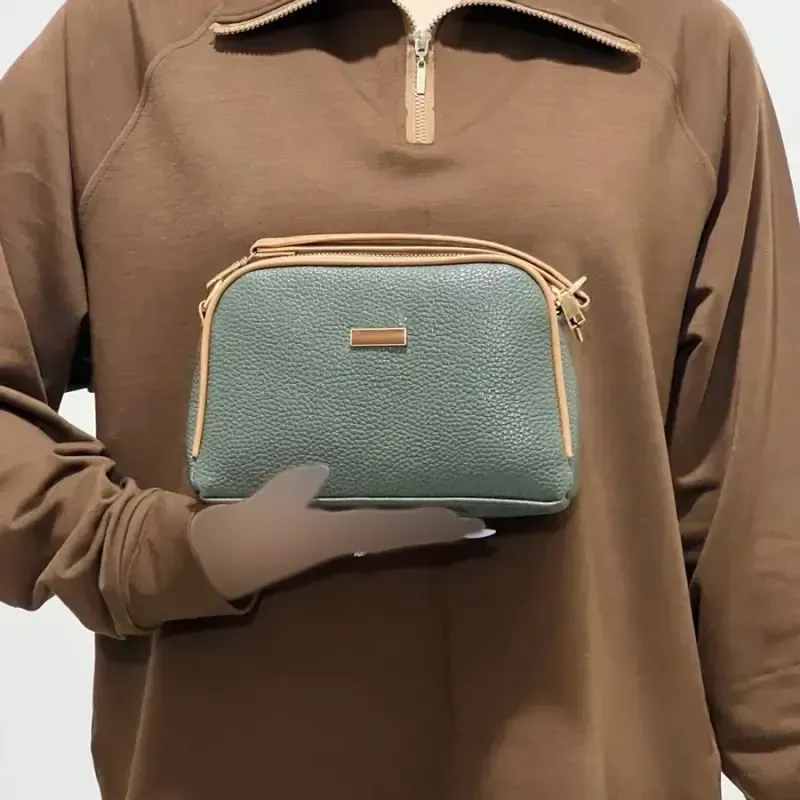 کیف دستی و دوشی زنانه شرانگ مغذی دوزی شده کد1390 - تصویر 4