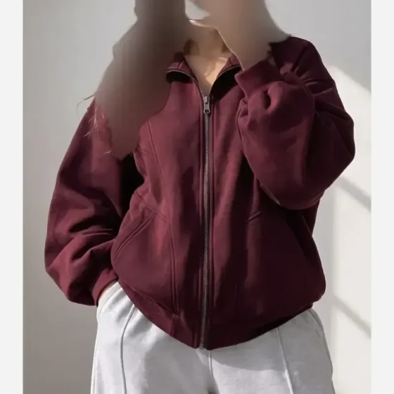 سویشرت خفاشی دورس داخل کرکی تیکه دوزی شده فری سایز