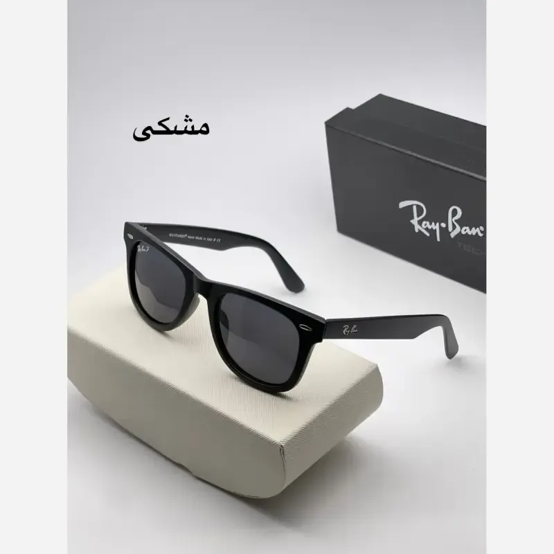 عینک ویفری پلاریزه ریبن شیشه سنگ سایز 54 مدل RB2140 لنز UV400 - تصویر 9