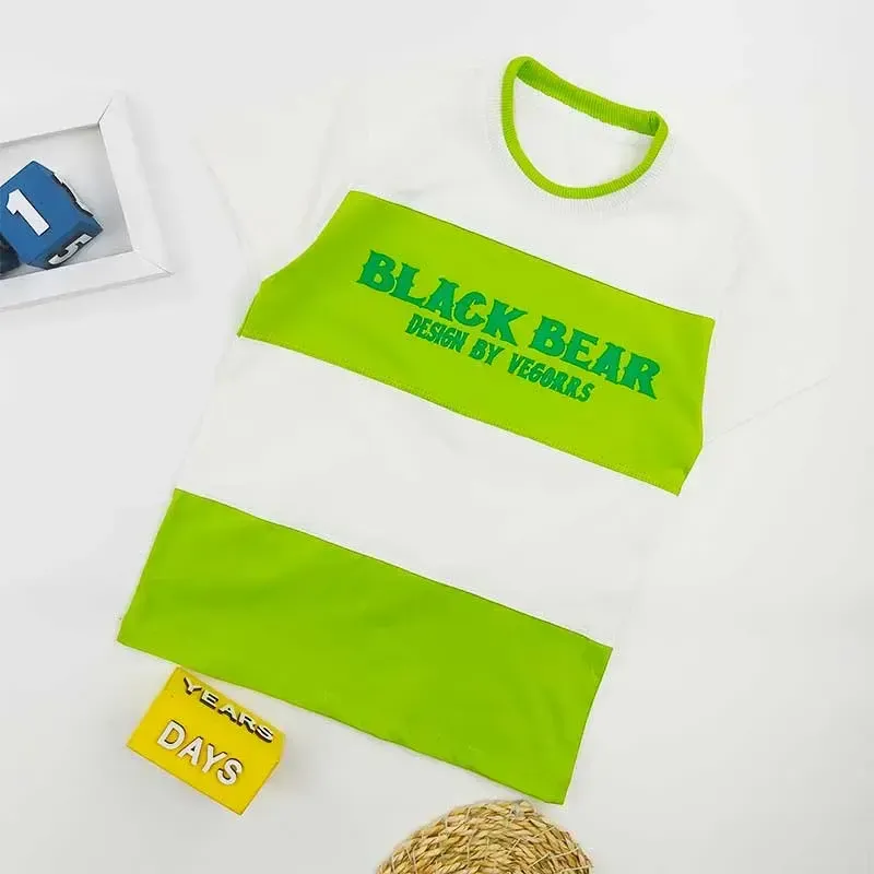 تیشرت پسرانه طرح BLACK یقه گرد پنبهای مناسب بهار و تابستان - تصویر 5