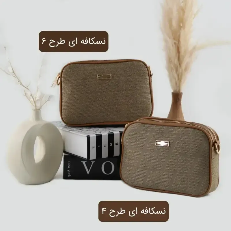 کیف پاسپورتی پارچه ای زنانه روزمره و مهمانی ابعاد 21 در 14 در 5 سانتیمتر - تصویر 3