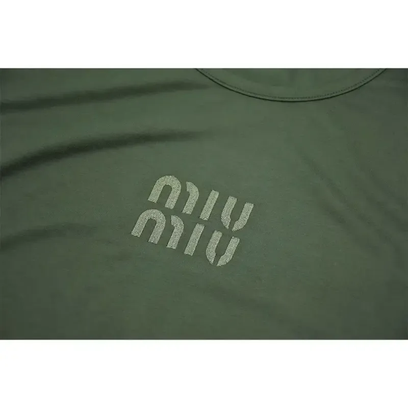 تاپ زنانه آستین حلقه ویسکوز طرح MIU MIU تک سایز - تصویر 7