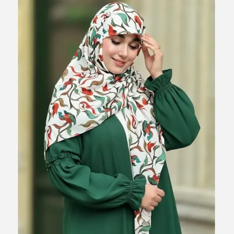 روسری نخ کاستوم طرح حنانه سایز 140 چرخ دوز - تصویر 12