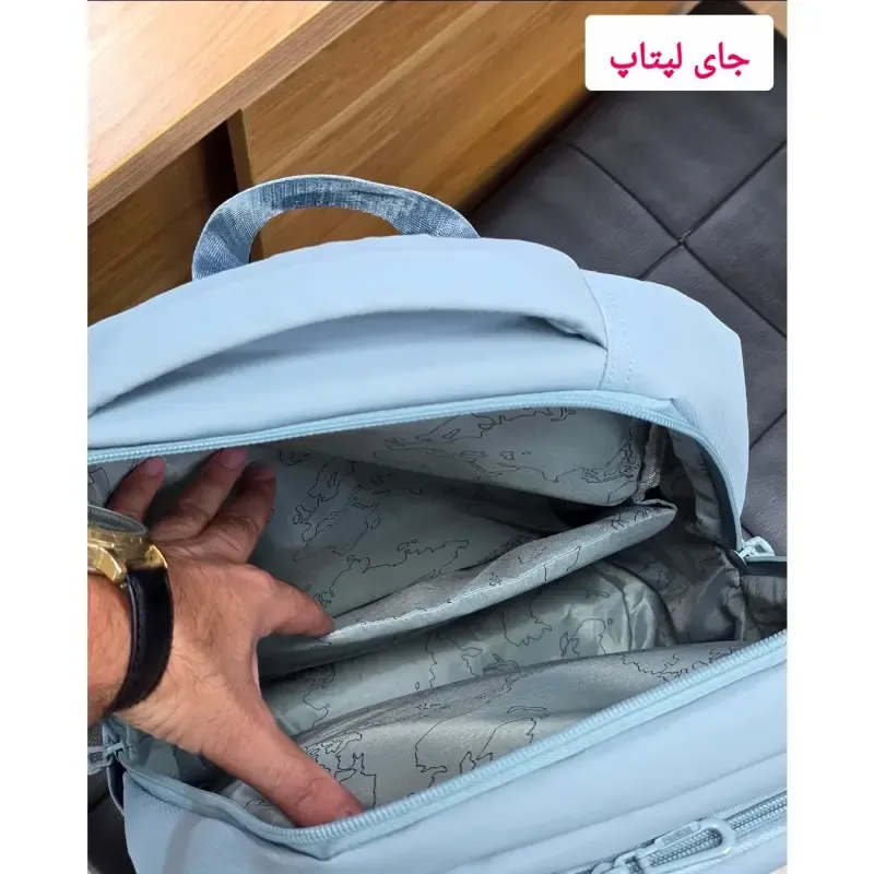 کوله پشتی پاستیلی اسپرت پریزیدنت وارداتی ضد خش جادار با محفظه لپ تاپ - تصویر 18