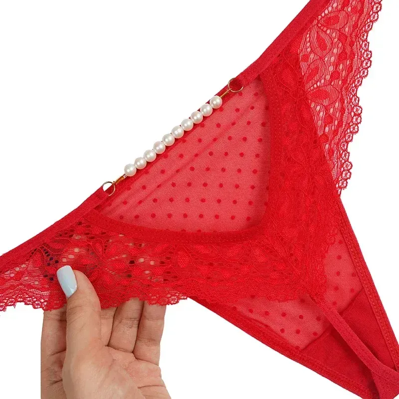 شورت لامبادا زنانه تور و دانتل پشت مرواریدی فری سایز - تصویر 3