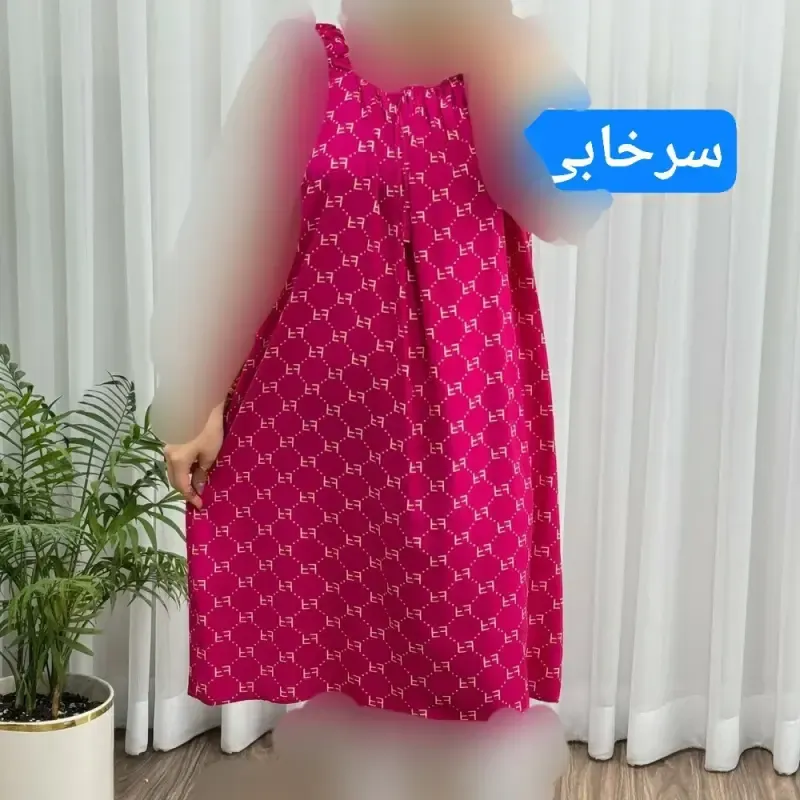 سارافون نخی زنانه فری سایز تا 56 چهارفصل تنخور شیک و راحت مناسب باردار و روزمره - تصویر 6