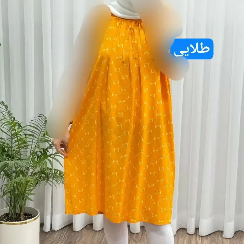 سارافون نخی زنانه فری سایز تا 56 چهارفصل تنخور شیک و راحت مناسب باردار و روزمره - تصویر 7