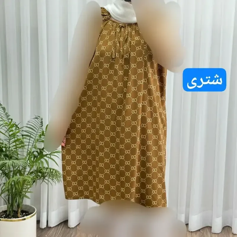 سارافون نخی زنانه و دخترانه فری سایز تا 56 تنخور شیک و راحت چهارفصل بدون آبرفت و رنگرفت سایه نمیاندازد - تصویر 2