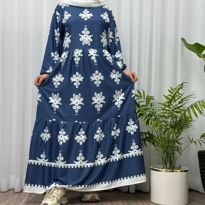 پیراهن ساحلی زنانه بوگاتی فری سایز تا 48 قد 135 چهارفصل شیک و راحت بدون آبرفت و رنگ رفت - تصویر 5