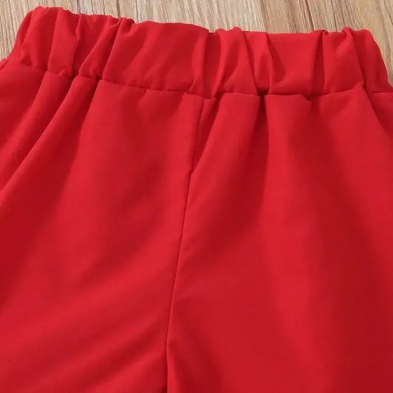 ست تاپ و شلوارک دخترانه جنس کرپ درجه یک سایز 3 ماه تا 6 سال - تصویر 5