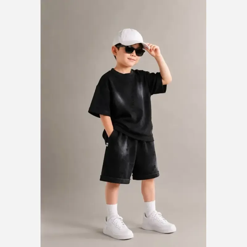 ست بلوز و شلوارک بچگانه طرح زاپ دار نخ و پنبه نرم و سبک مناسب 1 تا 7 سال - تصویر 5