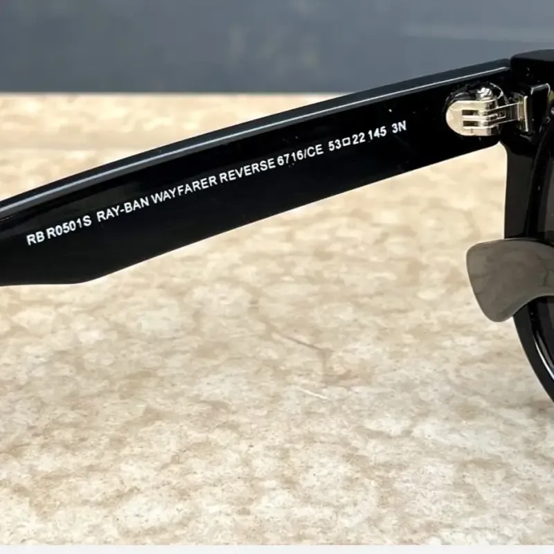 عینک آفتابی ری بن مدل ویفرر ریورس Ray-Ban RBR0502S با فریم کائوچویی و محافظت UV400 - تصویر 10