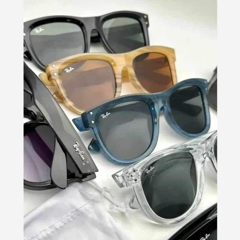 عینک آفتابی ری بن مدل ویفرر ریورس Ray-Ban RBR0502S با فریم کائوچویی و محافظت UV400 - تصویر 13