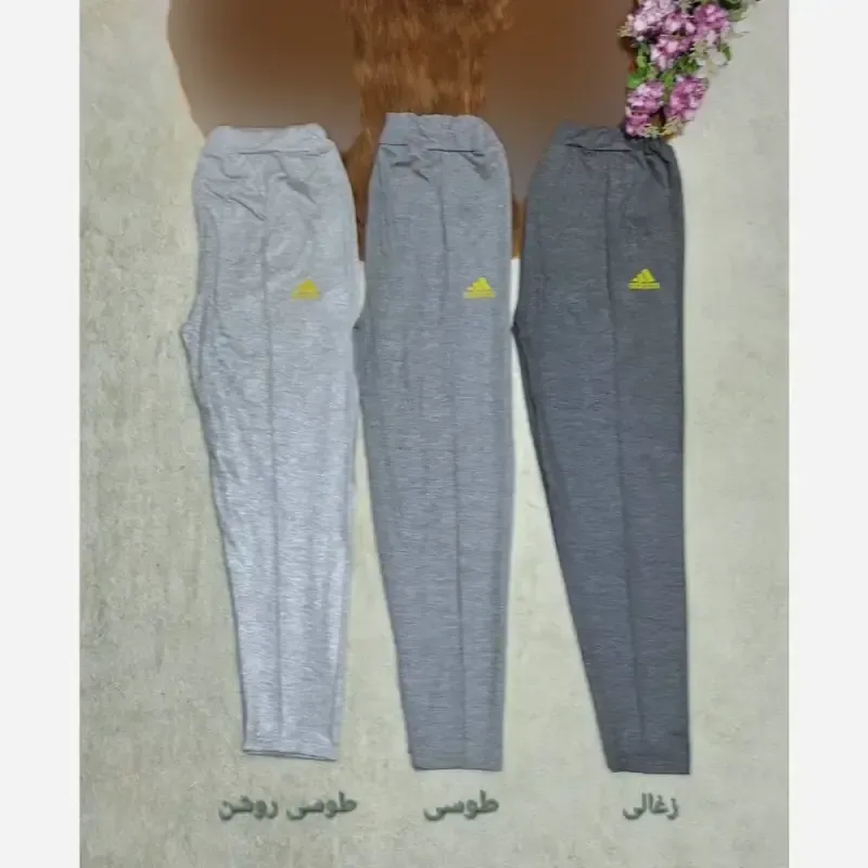 شلوار ورزشی و خانگی زنانه گلکسی پنبه ملانژ درجه یک فری سایز - تصویر 7