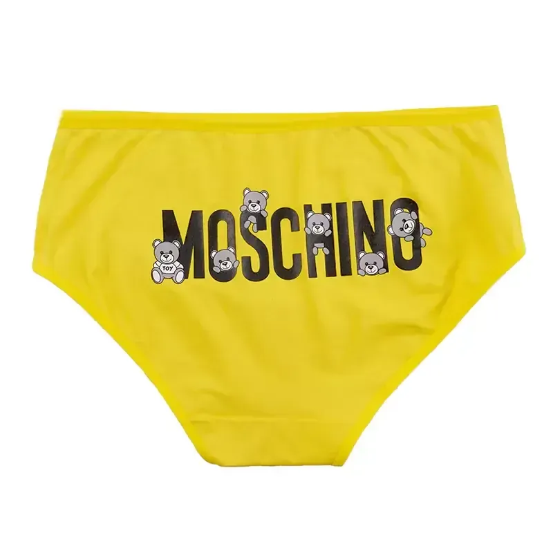 شورت اسلیپ زنانه نخی چاپی طرح خرس moschino برند بانو سایز XL - تصویر 8