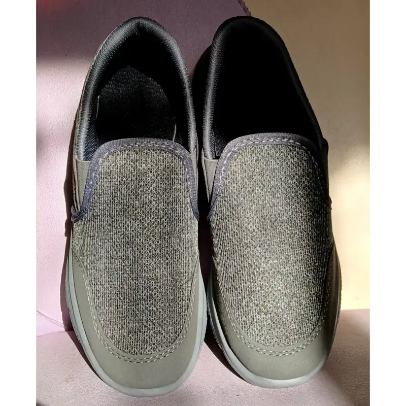 کفش راحتی مردانه اسکیچرز رنگ طوسی زیره pu - تصویر 2