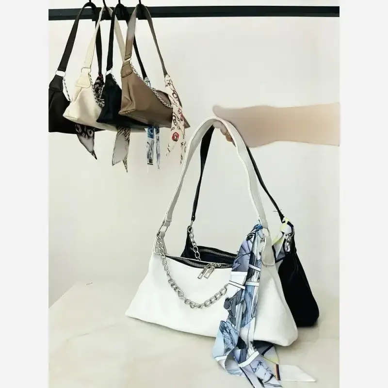 کیف کژوال شال دار رنگبندی کامل - تصویر 2