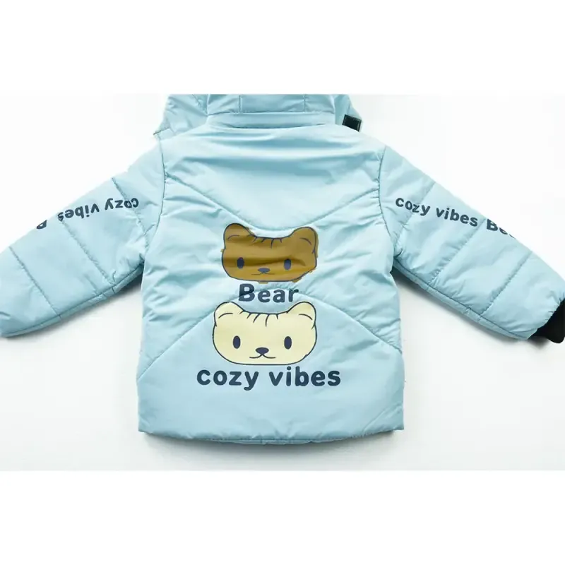 کاپشن پسرانه BEAR آبی - تصویر 7