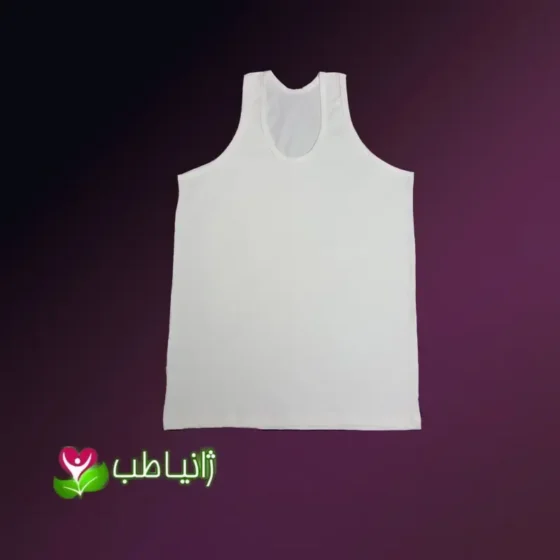 زیرپوش رکابی مردانه و زنانه نخی الیاف طبیعی پنبه سایز M تا 3XL رنگ کرم روشن