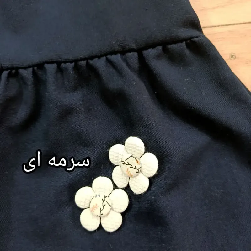 کت و سارافون دخترانه مدل گل بهاری کرپ مازراتی و لنین سایز 1 تا 3 - تصویر 9