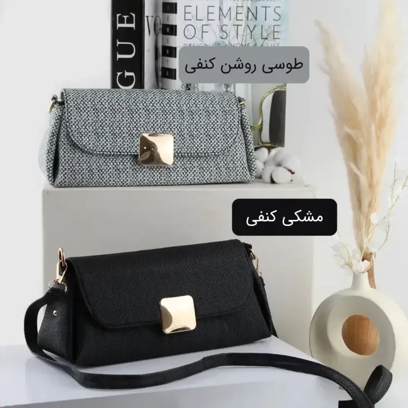 کیف پاسپورتی چرم مصنوعی زیپ و مگنت 30x14x9 سانتیمتر - تصویر 3