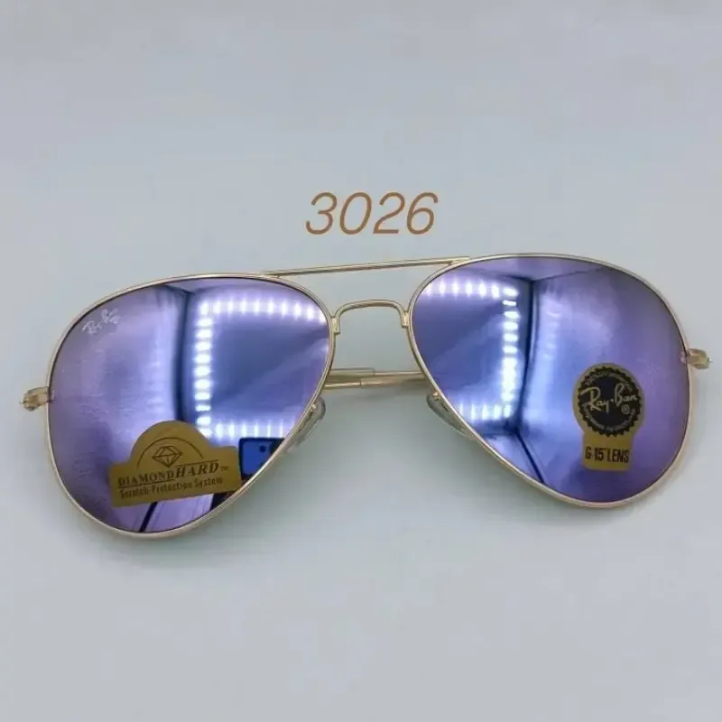 عینک آفتابی ریبن مدل RB3025 خلبانی شیشه سبز G15 فریم طلایی لنز UV - تصویر 10