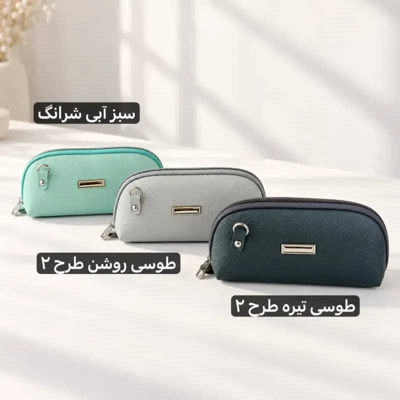 کیف پاسپورتی چرم مصنوعی زنانه با بند بلند و جیب داخلی - تصویر 4