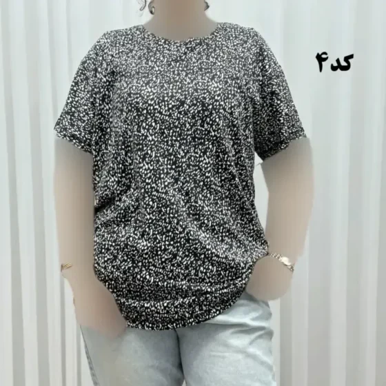 تیشرت پلنگی H&M سایزبندی کامل S تا XXXL آبرفت و رنگ رفت ندارد