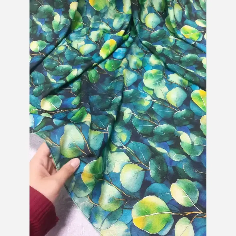 روسری نخ کاستوم طرح وندا سایز 140 زنانه چرخ دوز - تصویر 3