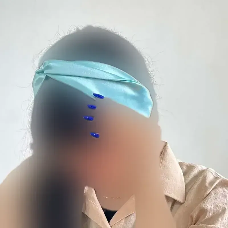 هدبند ساتن گره ای - تصویر 4