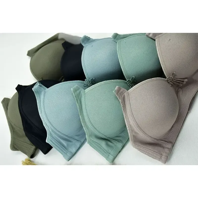 سوتین زنانه اسفنجی سوزنی کاپ B بدون فنر و جک - تصویر 8