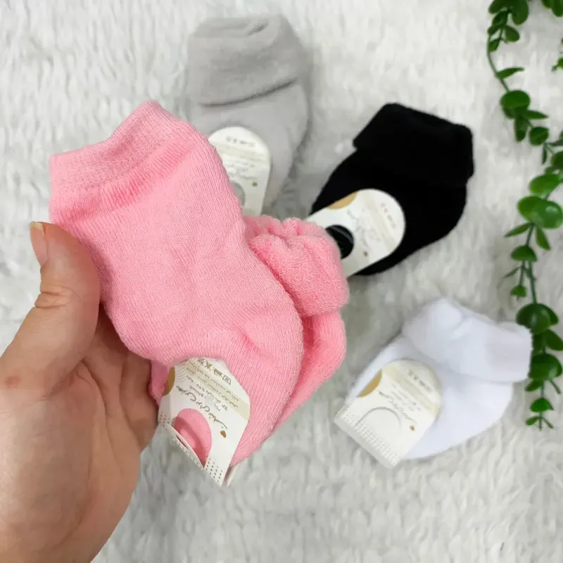 جوراب حوله ای نوزادی صددرصد پنبه نرم و لطیف سایز صفر تا دو سال - تصویر 2