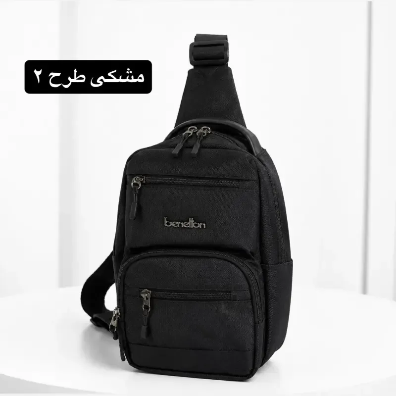 کیف مردانه اسپرت روزمره پارچه ای زیپی بند بلند 7 جیب - تصویر 3