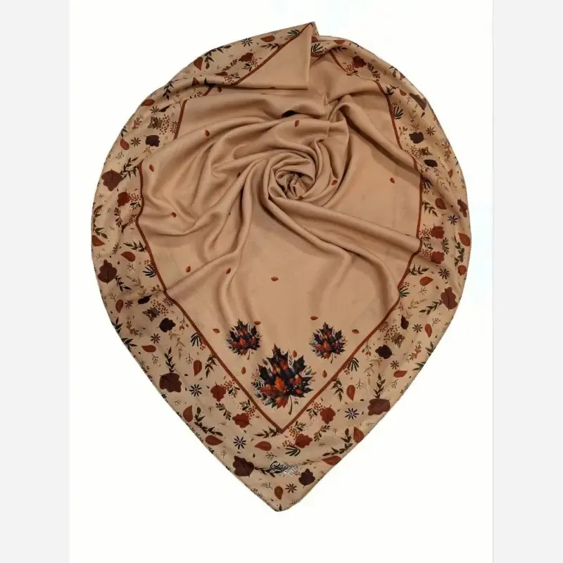 روسری طرح پانیذ نخ کاستوم سیتو قواره 140 چرخ دوز - تصویر 4