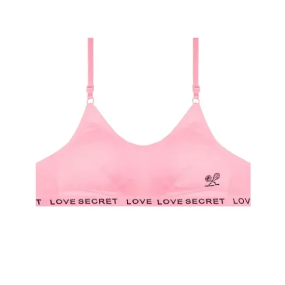سوتین ورزشی دخترانه نخی دولایه کش LOVE SECRET مدل اسپرت بدون فنر