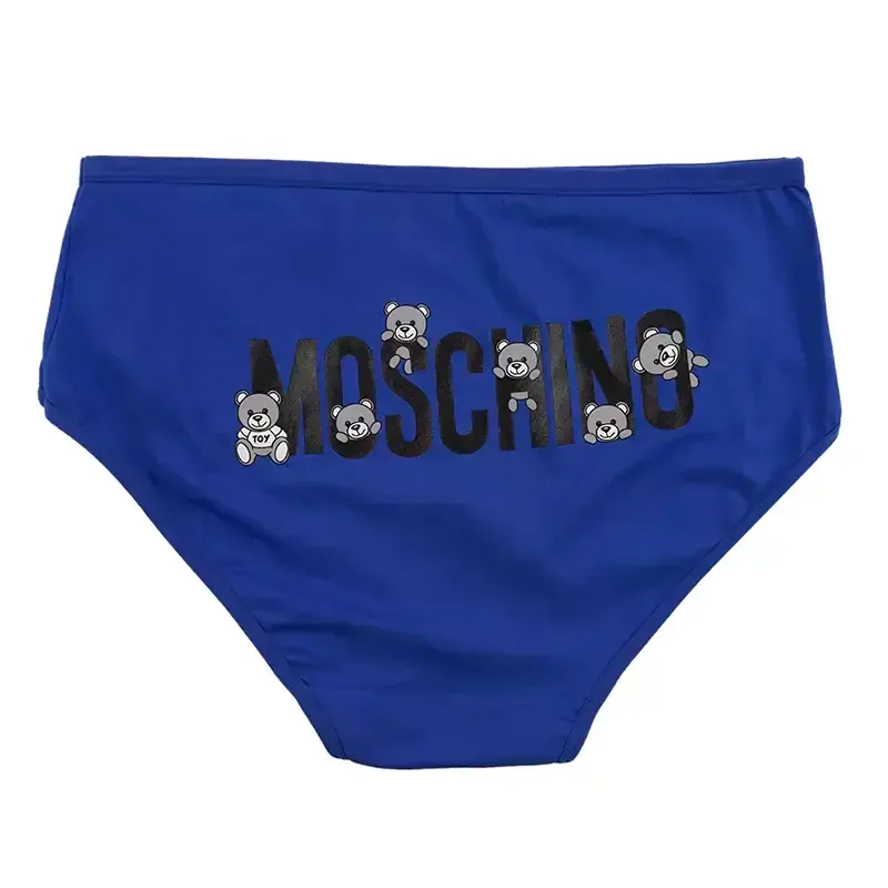 شورت اسلیپ زنانه نخی چاپی طرح خرس moschino برند بانو سایز XL - تصویر 9