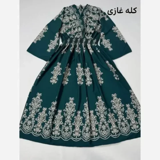 پیراهن ساحلی ترمه فلور بوگاتی فری سایز پرچین تمام کلوش