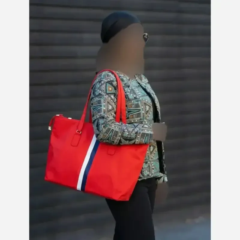 کیف زنانه ترند رنگبندی متنوع سایز 27 در 40 - تصویر 9