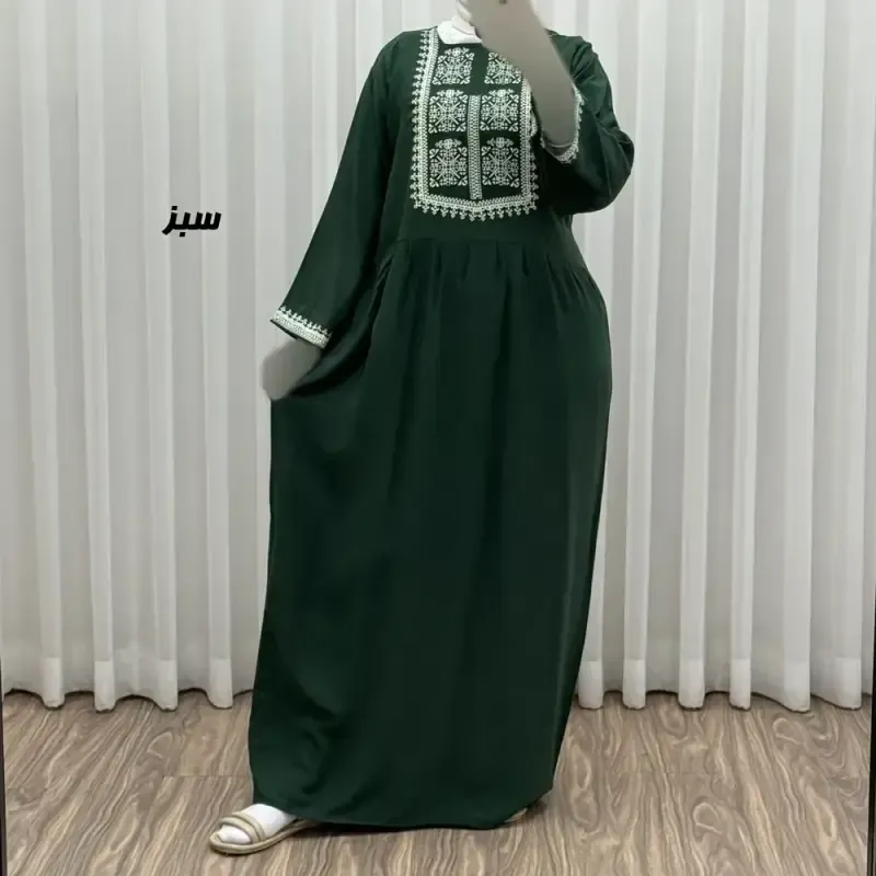 پیراهن ساحلی نخی زنانه مدل ساره 2 کد 1756 فری سایز با کمربند - تصویر 6