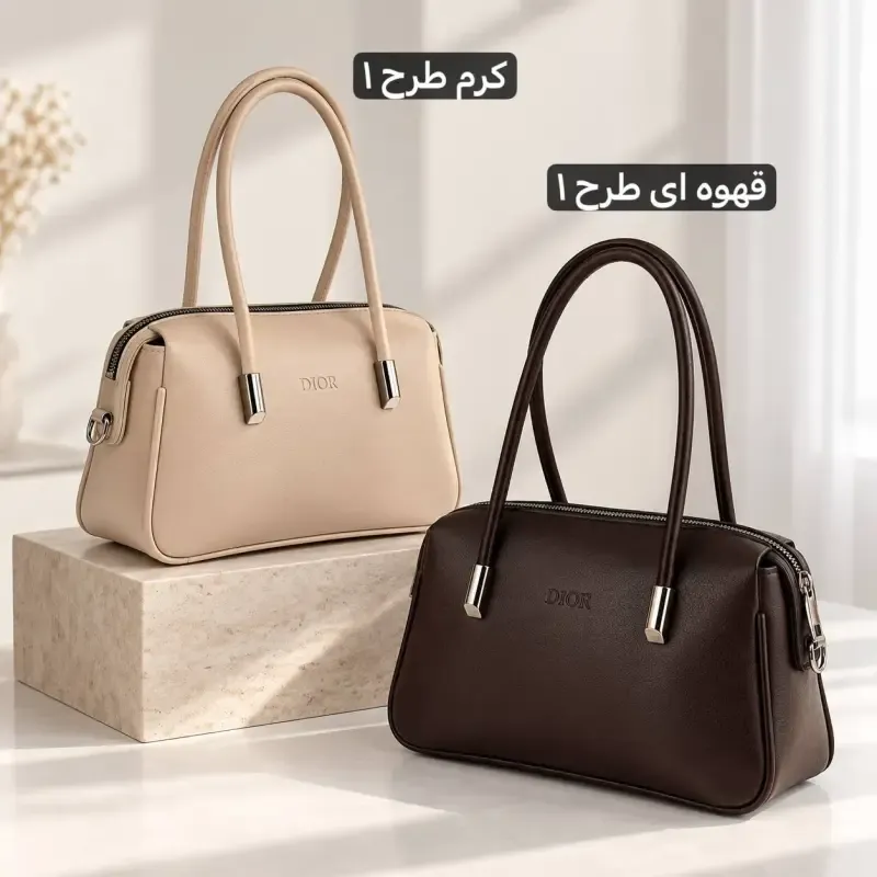کیف زنانه روزمره چرم مصنوعی ابعاد 25 در 17 سانتیمتر - تصویر 7